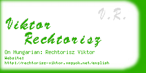 viktor rechtorisz business card